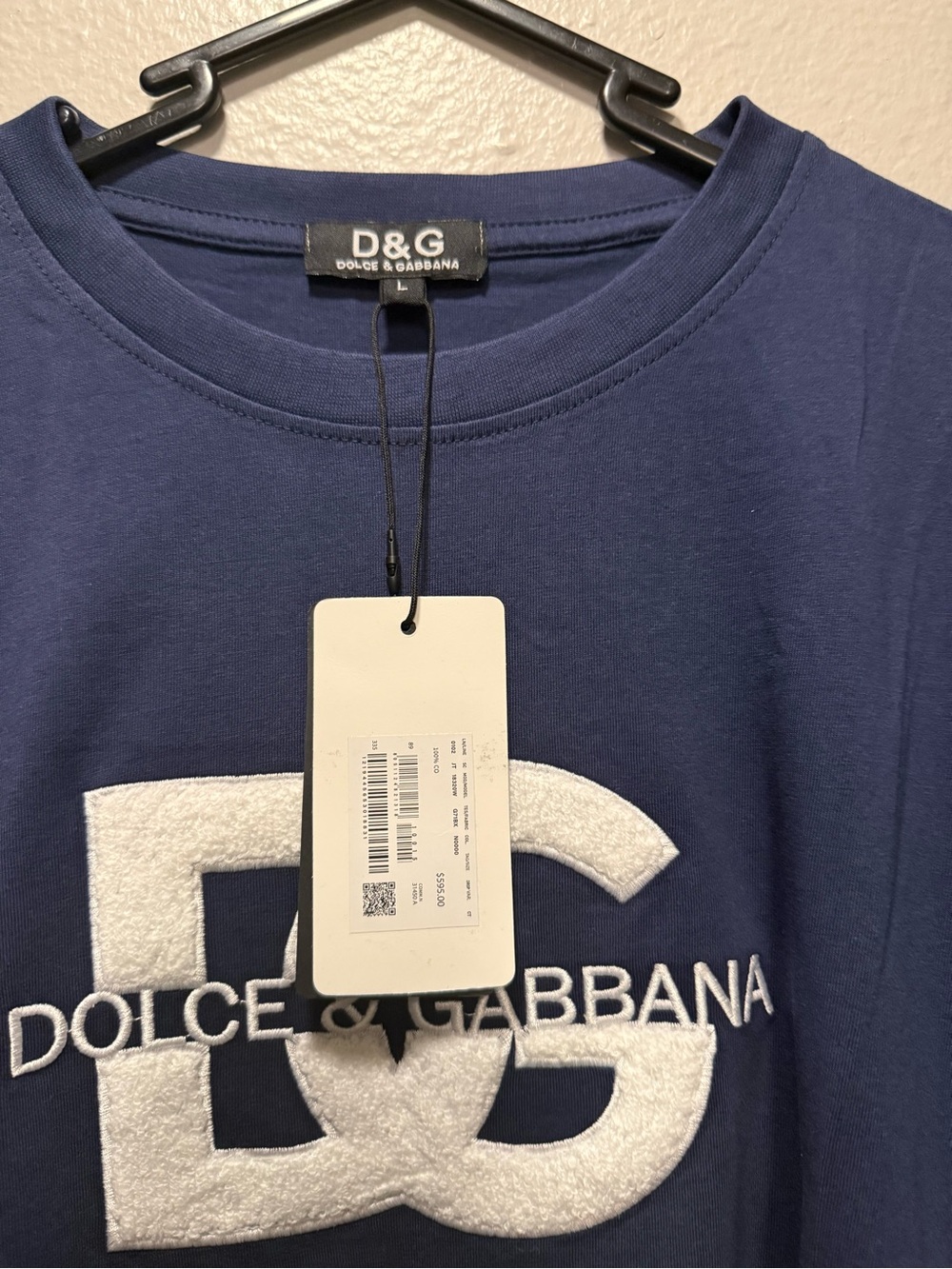 Dolce & Gabbana Kids Navy Blue Logo Short Sleeve Tee